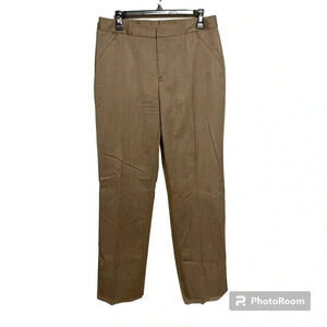 Barry Bricken bbzipper Bacall Trousers Pants Brown Wool Women's Size 8 Career